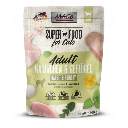 MAC's Cat królik, drób saszetka 300g